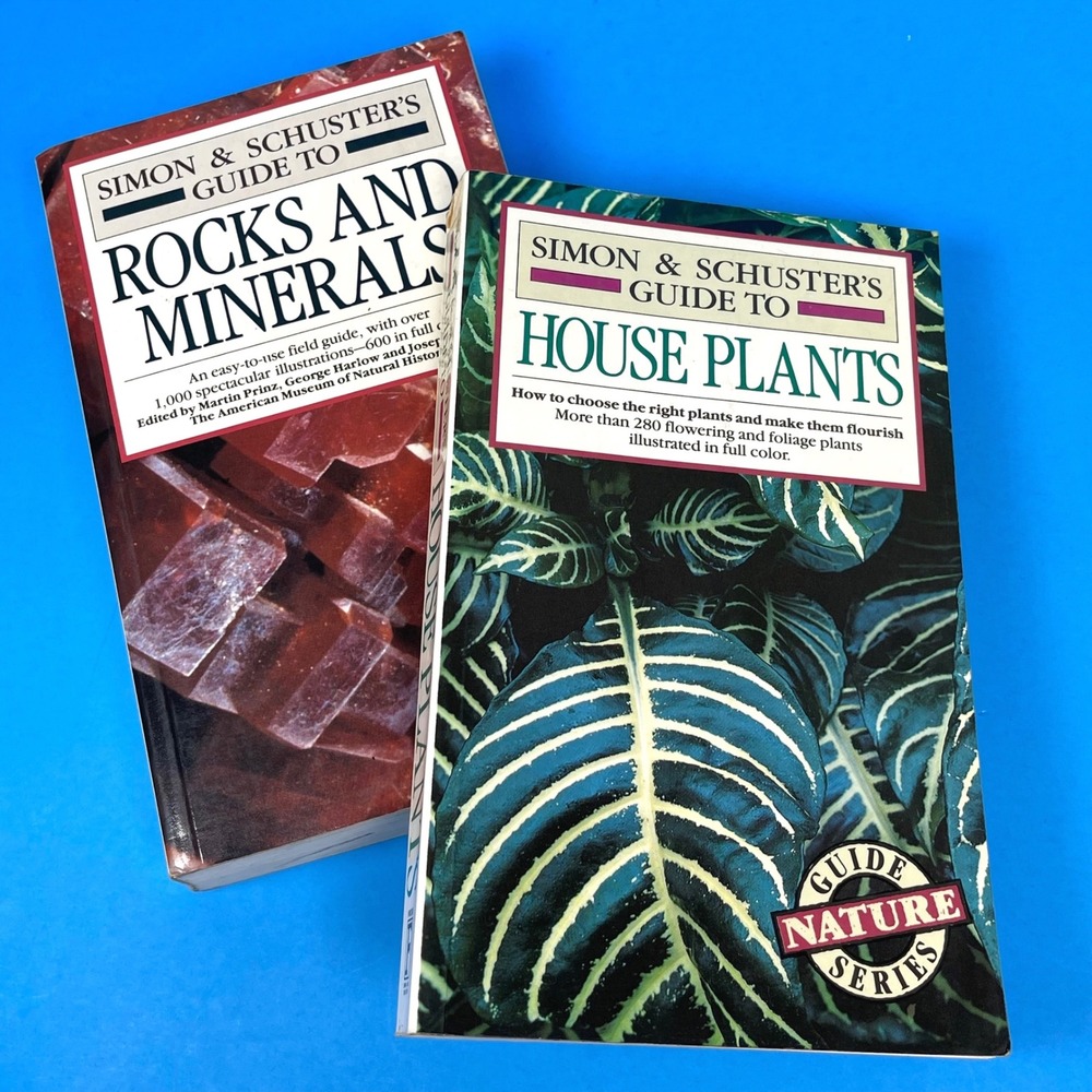 Simon & Schuster Guide to Rocks and Minerals and House Plants Nature Series Set